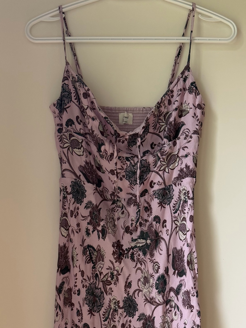 Aritzia Wilfred Bellow midi dress, Printed ruched-bodice, sleeveless - 6
